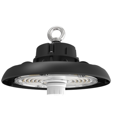Siyah LED UFO Yüksek Körfez Işığı 150w Yüksek Parlaklık Su geçirmez Maden Lambası