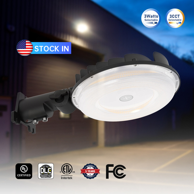ETL UL Büyük Akşama Şafak LED Ahır Işığı Fotocell 60w 80w 100w 3Power Ve 3CCT Düzenlenebilir