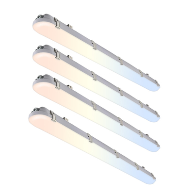 IP66 ETL FCC 15W-100W Buhar Üçlü Işık Led Düz Üçlü Kanıtlı Baton Depo Gıda Toz Fabrikası Soğuk Depolama