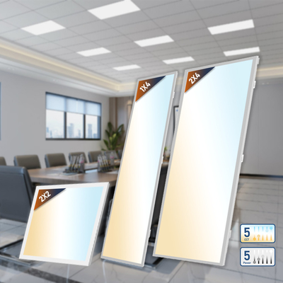 30W 40W 50W 60W 72W LED Panel Light Flicker yok SMD2835 Çipler ETL DLC 5.1 2x2' 2x4' 3000K 4000K 5000K